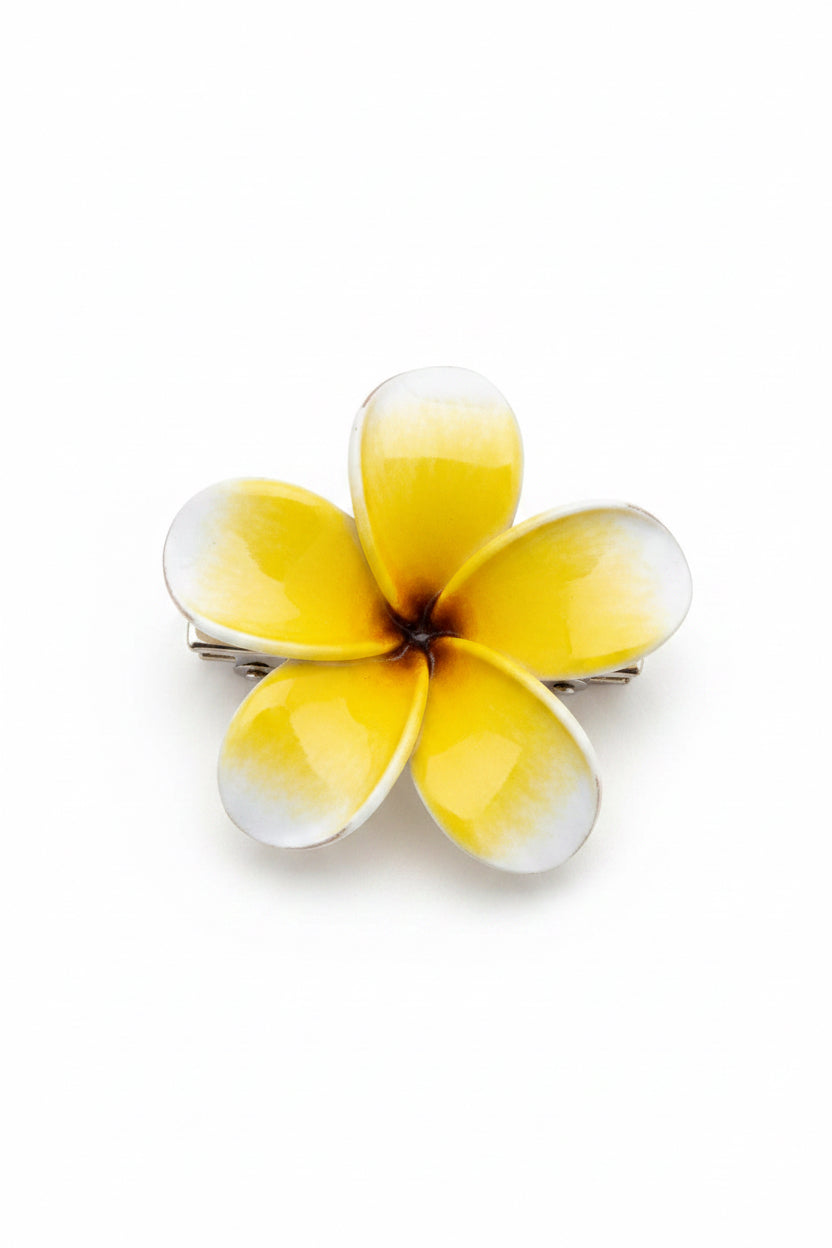 Plumeria Claw Hair Clip