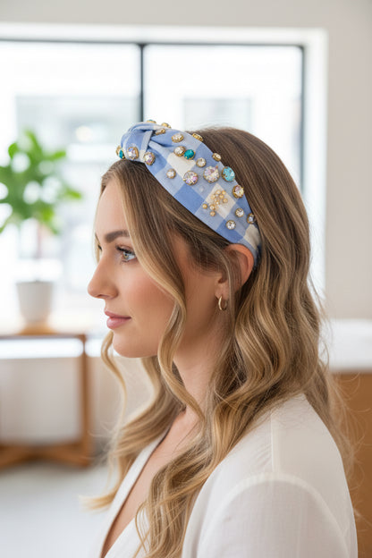 Gingham Headbands