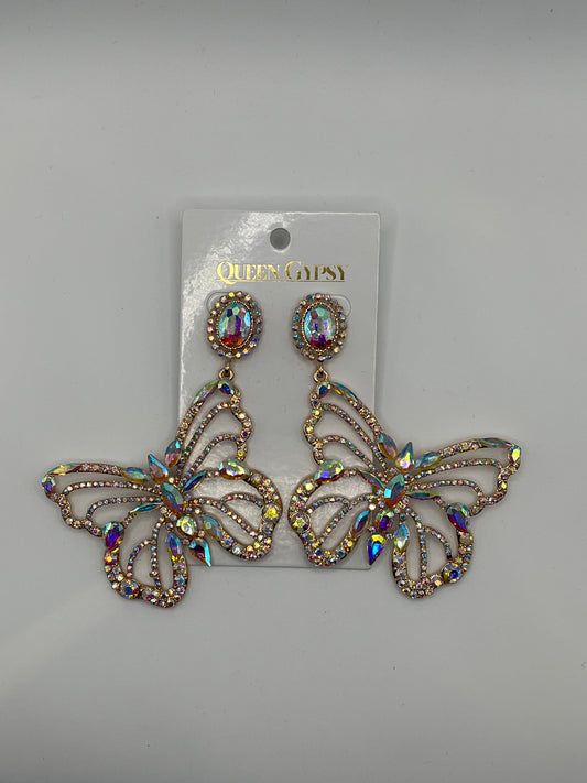 AB Large Butterfly earrings