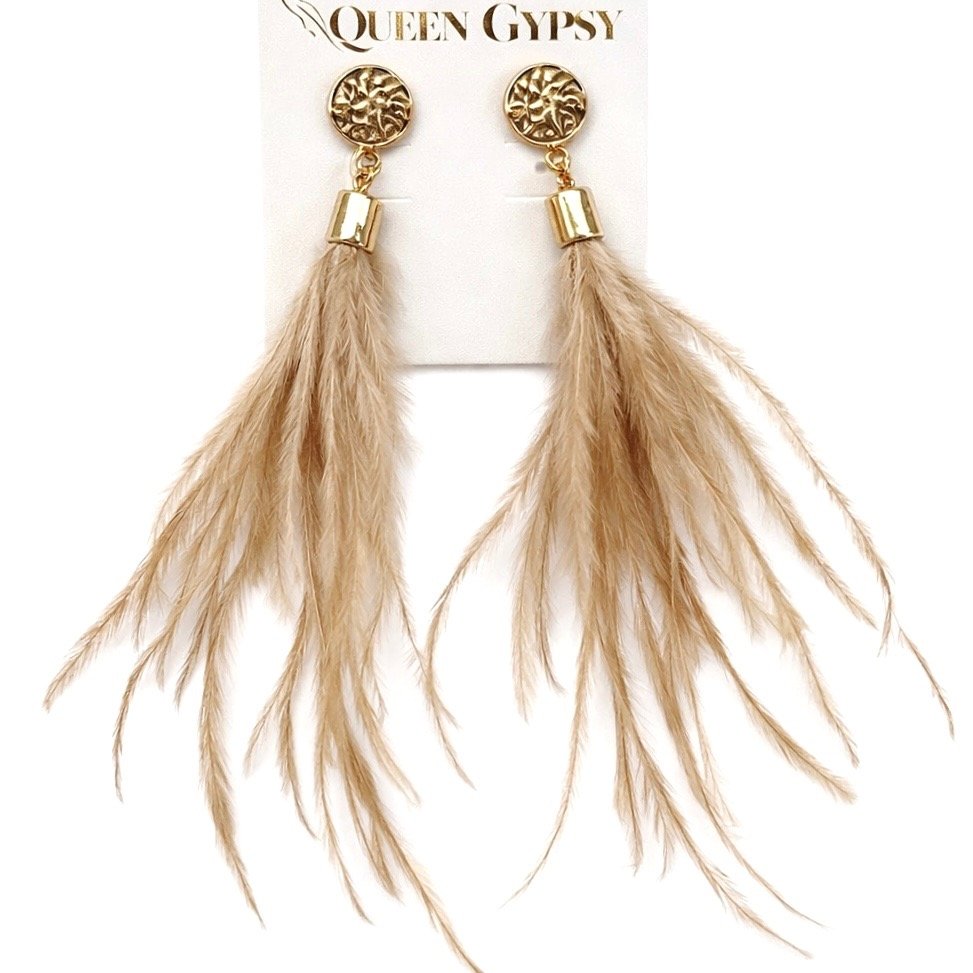 Whispy Feather Earring Assorted 