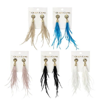 Whispy Feather Earring Assorted 