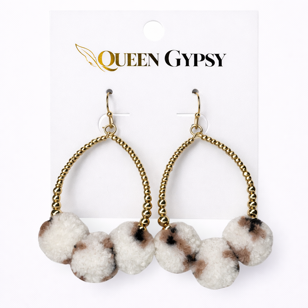 Summer Pom Teardrop Earring Assorted