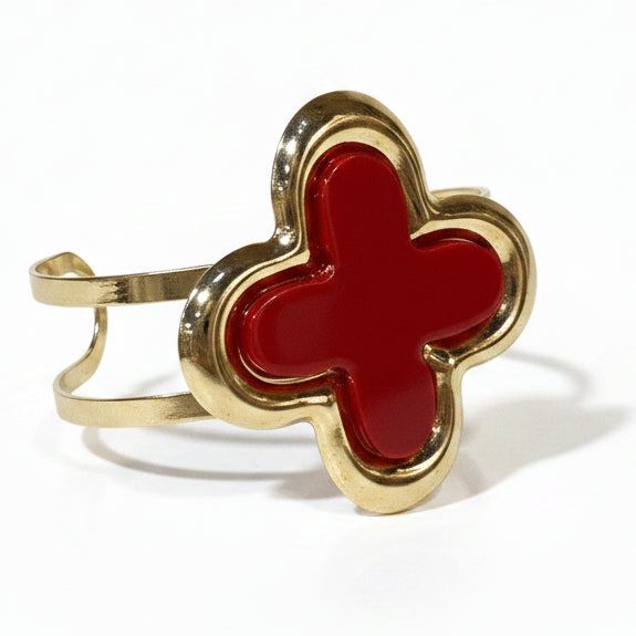 Gold Clover Cuff