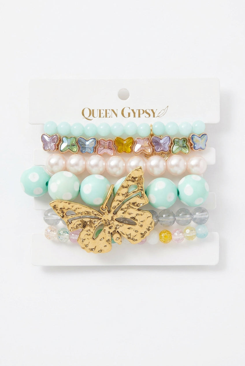 Dolly’s Butterfly Kisses Bracelet Set