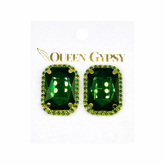 Large Rhinestone Post earring