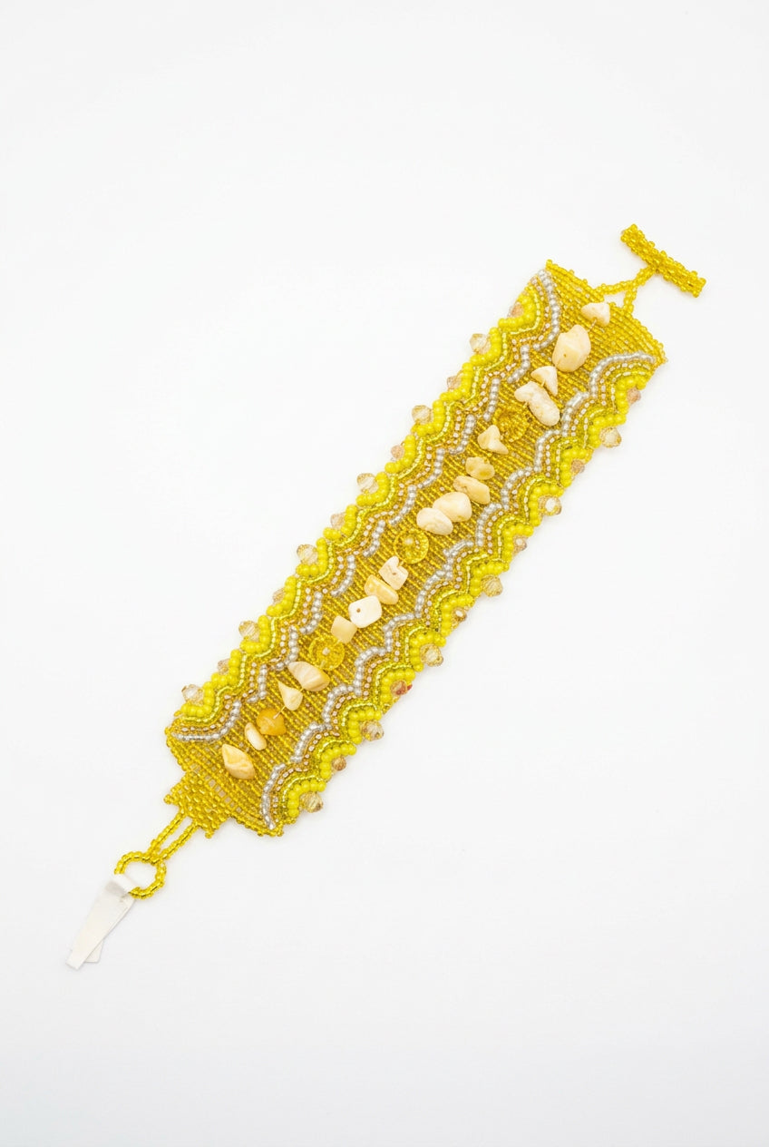 Vintage Beaded wrap bracelet
