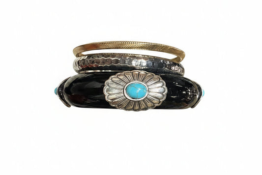 Western Bangle Stack black