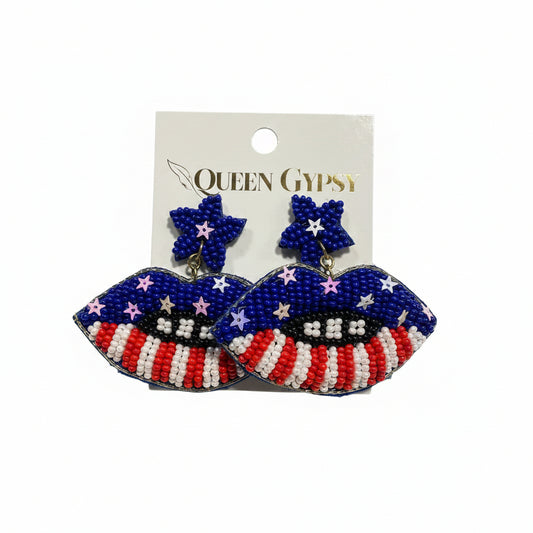Star-Spangled Kiss Earrings