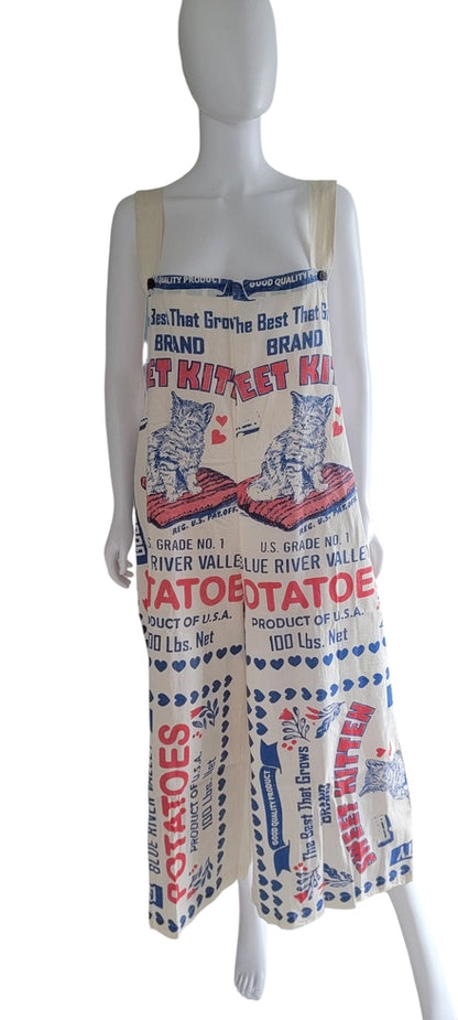 Flour Sack Bib Overalls