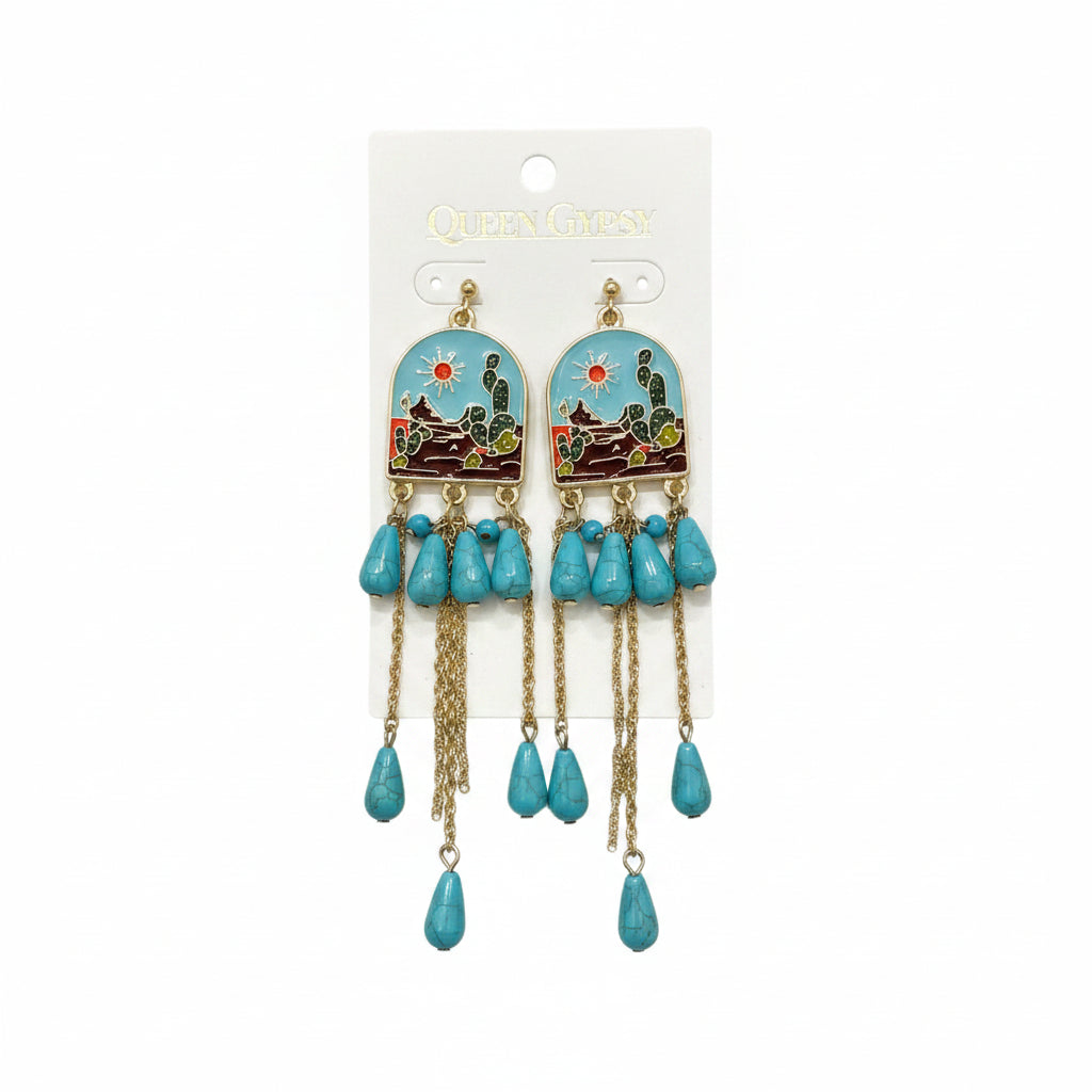 Prairie Window Cascade Earrings