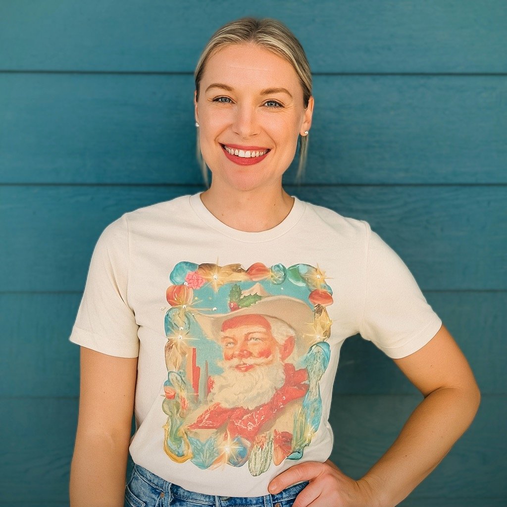 QG-Southwest Santa T with crystals