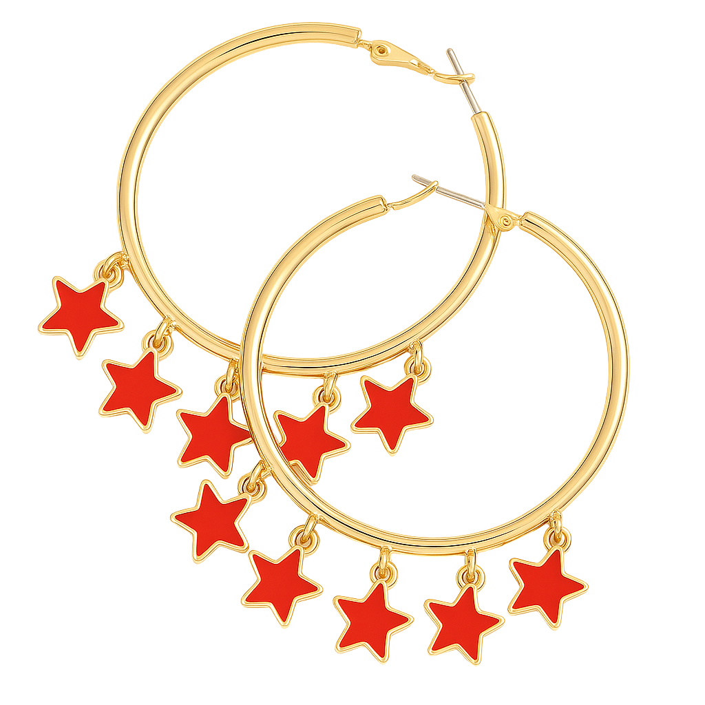 Tiny Star hoops