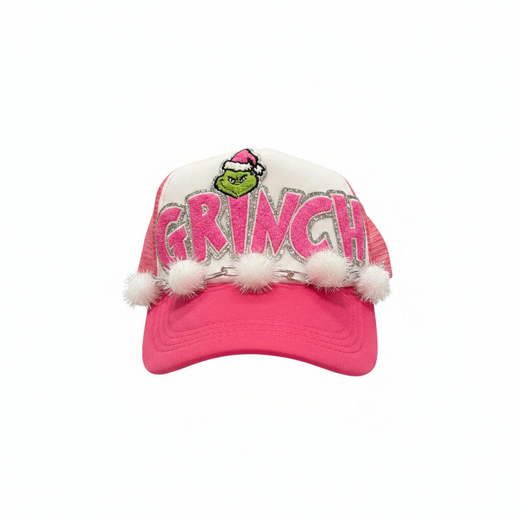 Grinch Pink Trucker