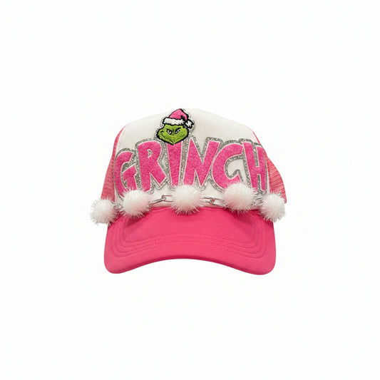 Grinch Pink Trucker