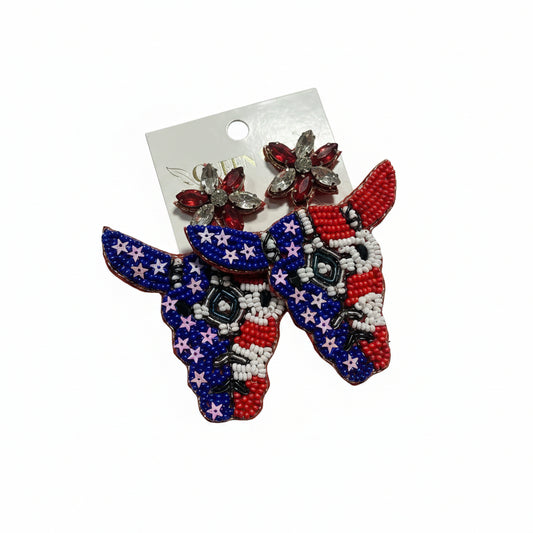 Liberty Longhorn Earrings