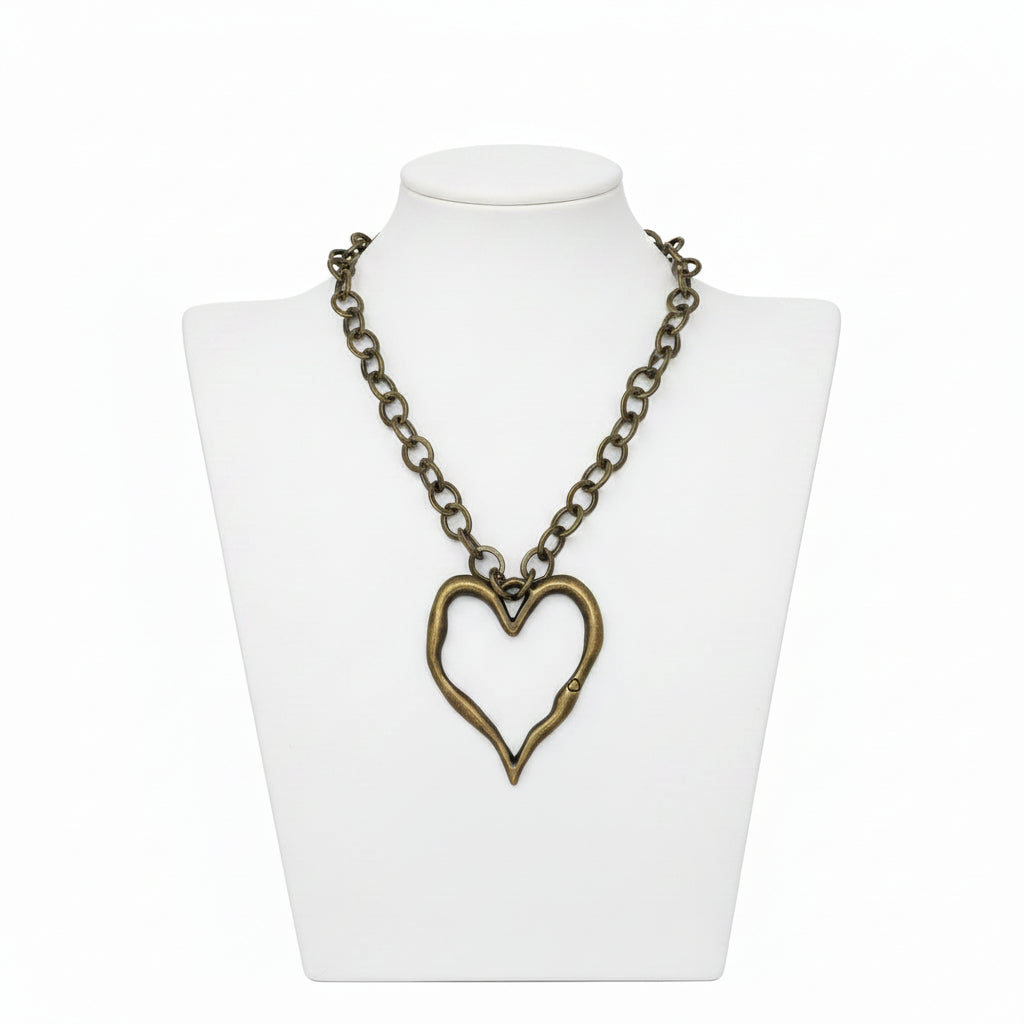 LRG Wavy heart necklace