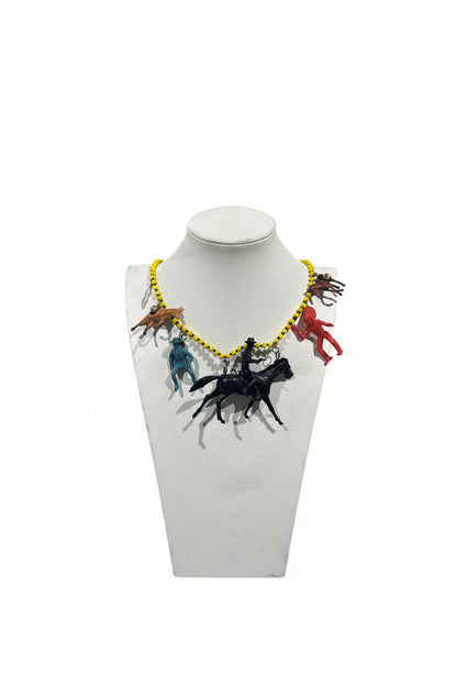 Vintage Cowboys & Indians long necklace