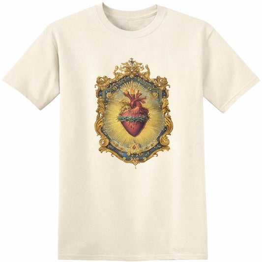 QG-Sacred Heart Frame T on natural