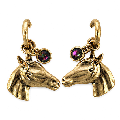 Golden Gallop Hoop Earrings