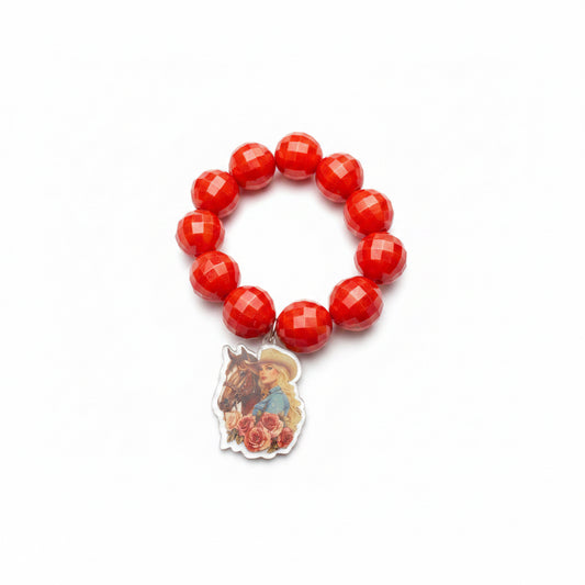 Red Disco Bracelet Cowgirl