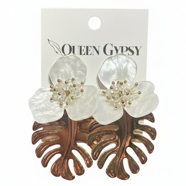 High Fashion Hibiscus Earrings 