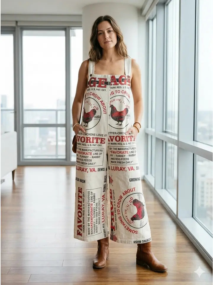 Flour Sack Bib Overalls