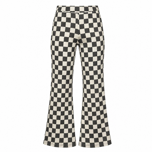 Checkered Wide Leg pants  Black/White