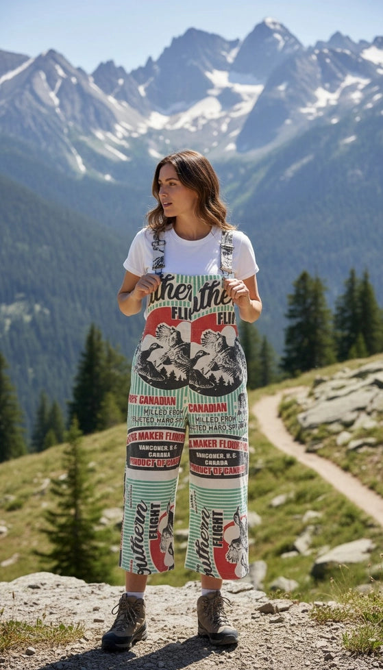 Flour Sack Bib Overalls