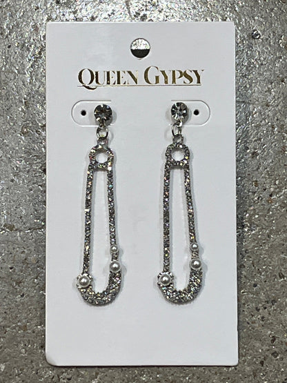 Pearl/Rhinestone Drop ER