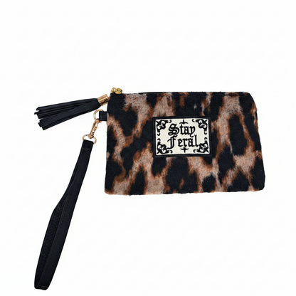 Stay Feral Patch Wristlet 