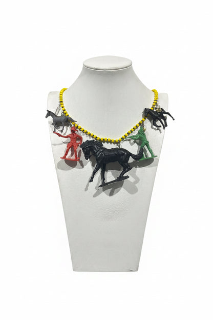 Vintage Cowboys & Indians long necklace