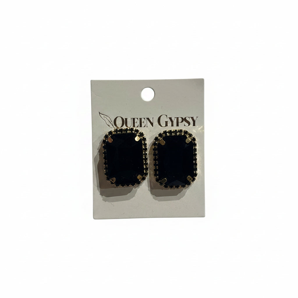 Large Rhinestone Post earring