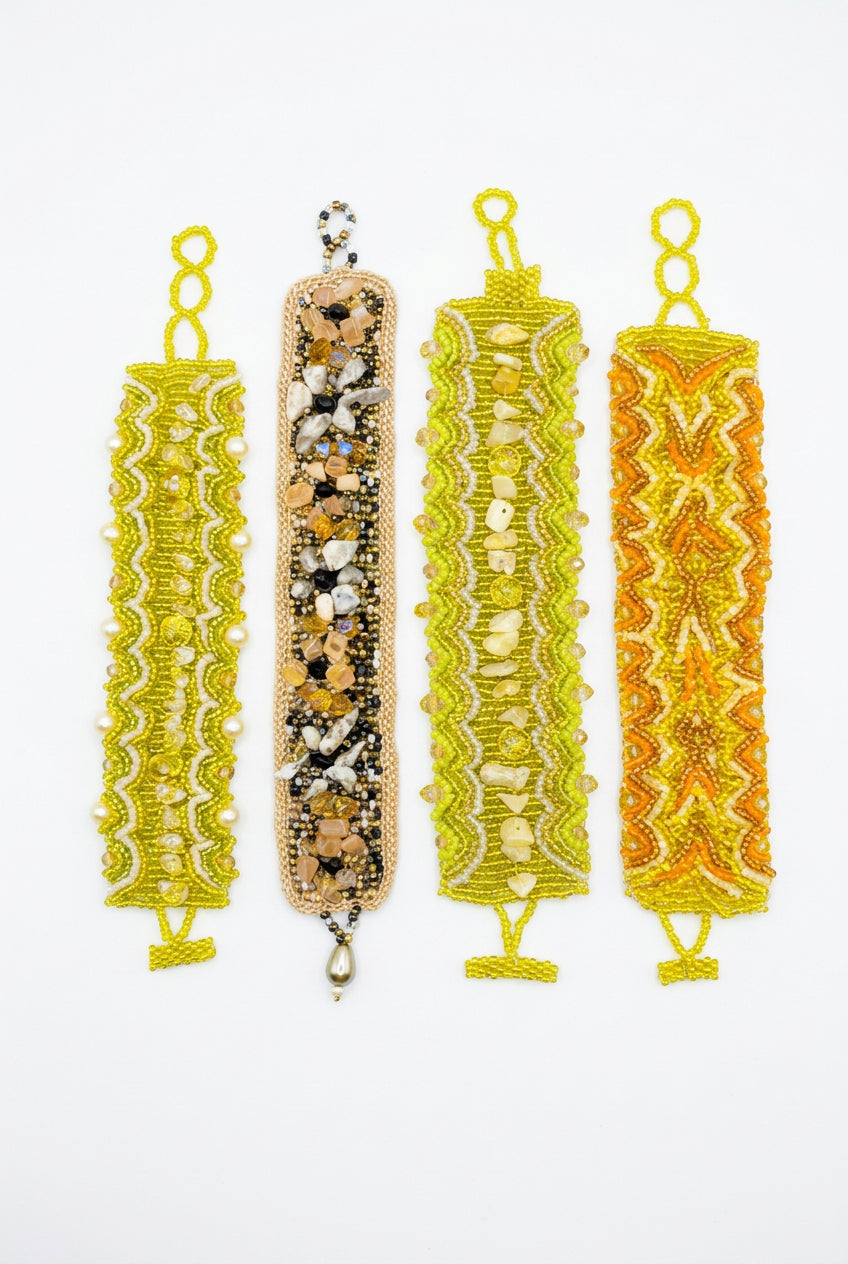Vintage Beaded wrap bracelet