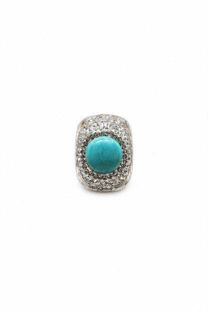 Hammered Silver Dome Ring