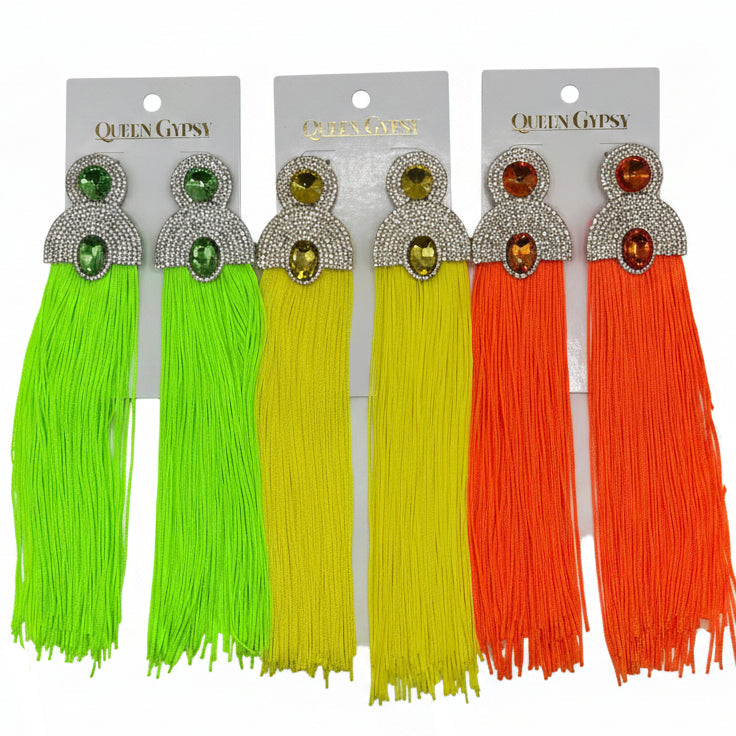 Electric Fringe Earrings