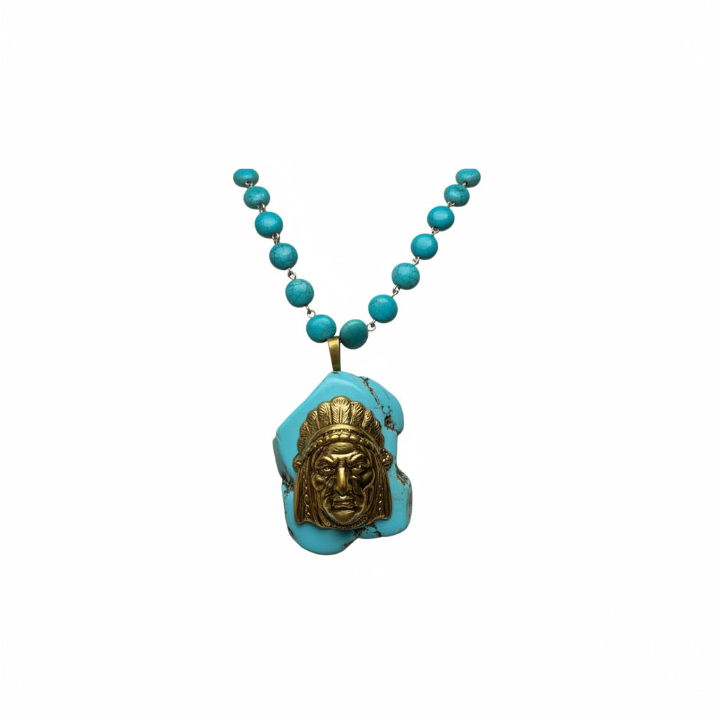 Turquoise Slab necklace