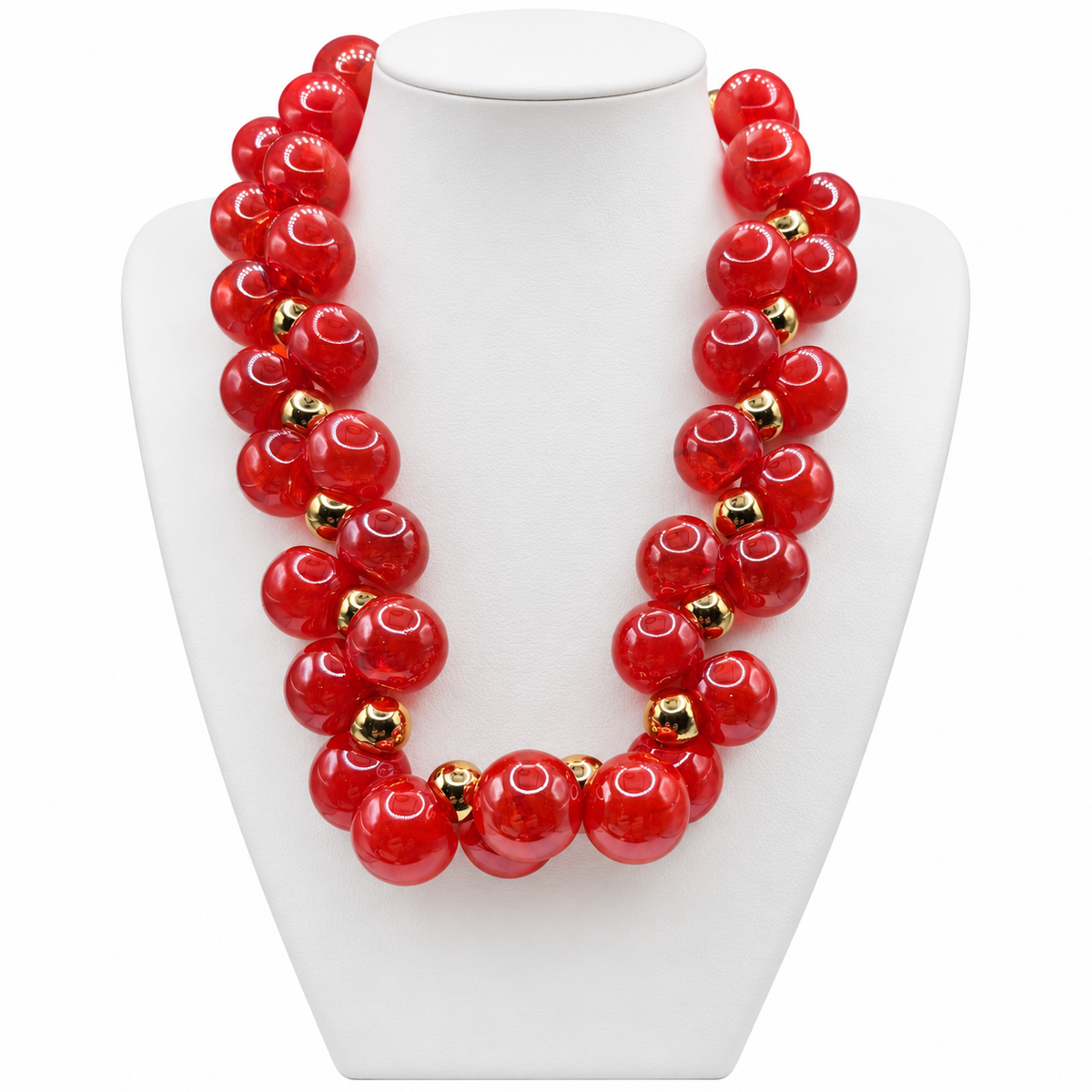 Bubblegum Cluster statement necklace-assorted colors