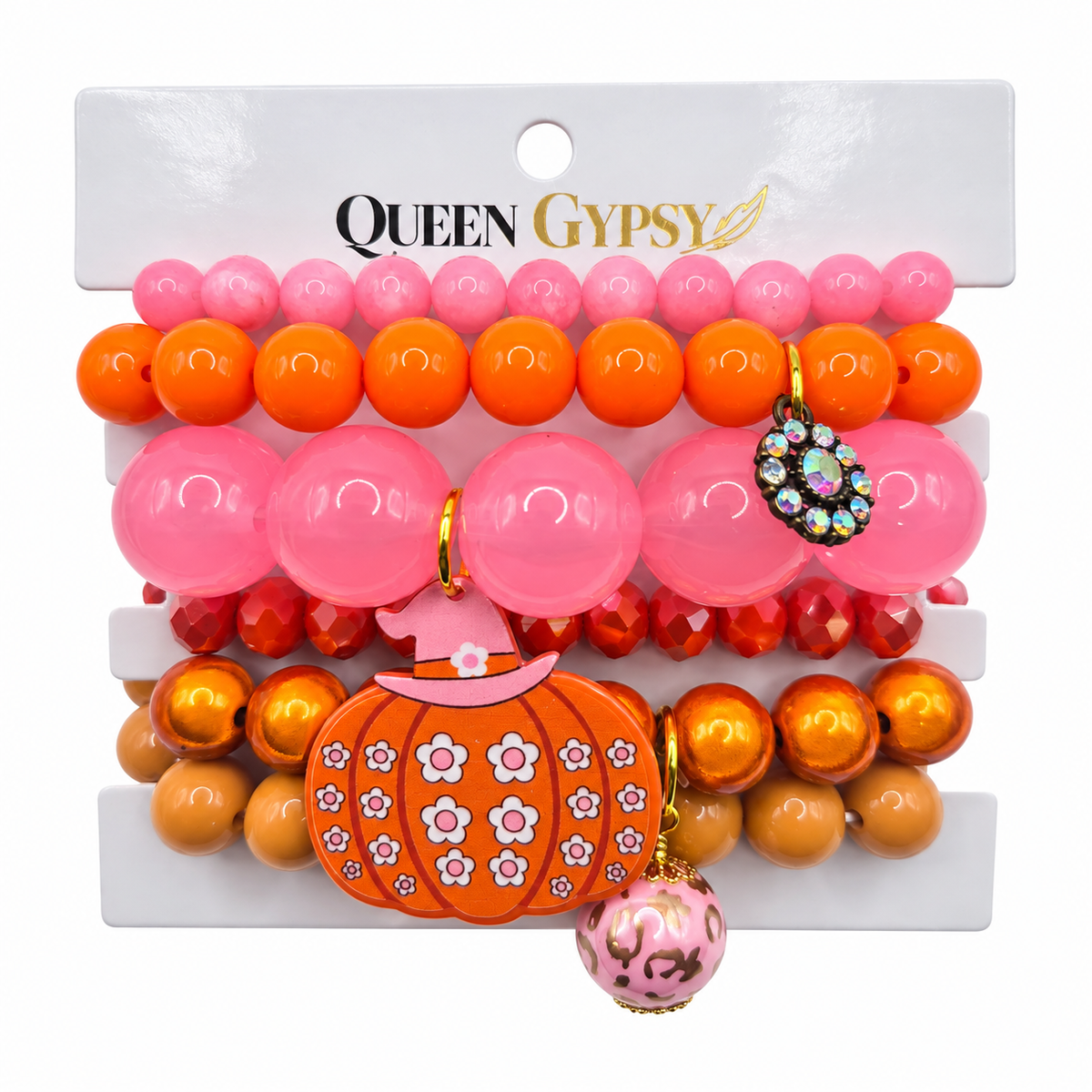 Pumpkin Pop Parade Bracelet Stack