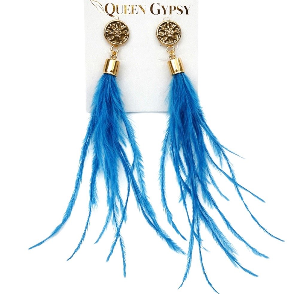 Whispy Feather Earring Assorted 