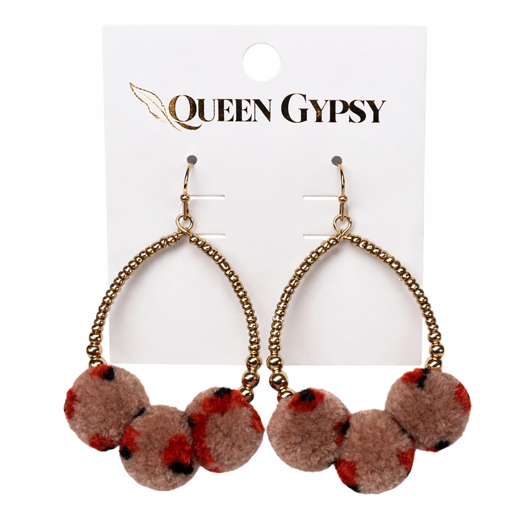Summer Pom Teardrop Earring Assorted