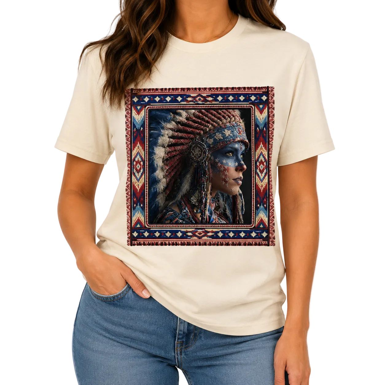 Freedom's Warrior T-Shirt on Natural