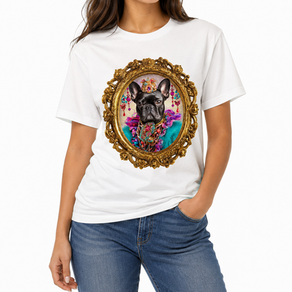 Frenchie Royale T-Shirt on White