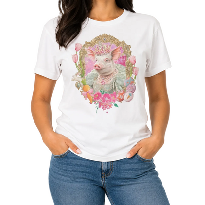 Princess Petunia T-Shirt on White with Crystals