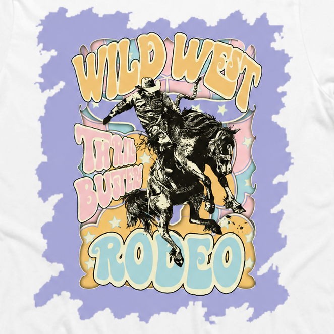 Wild West T-Shirt on White