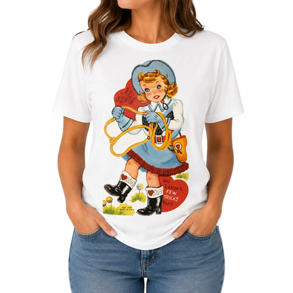 Vintage Valentine Rope T-Shirt on White