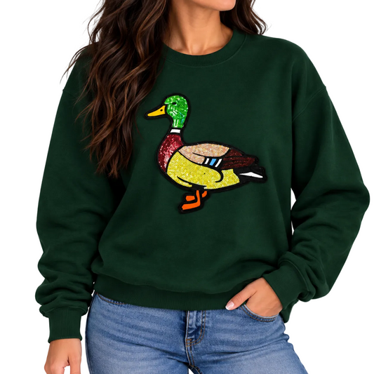 Mallard Sequin Patch Sweatshirt assorted
