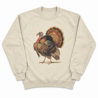 Fancy Turkey Sweatshirt on Tan
