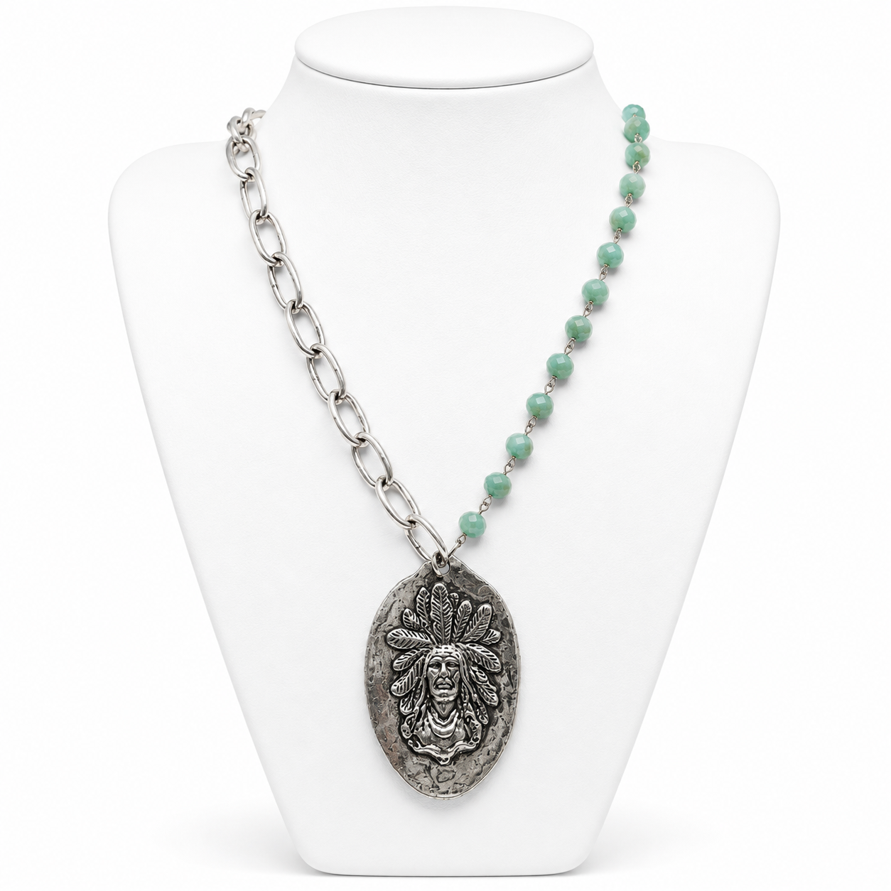 Indian Spoon Beaded Necklace