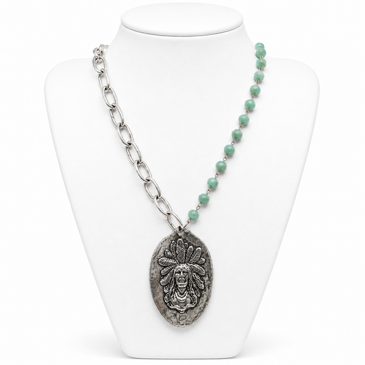 Indian Spoon Beaded Necklace