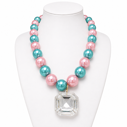 Cotton Candy Glam Necklace